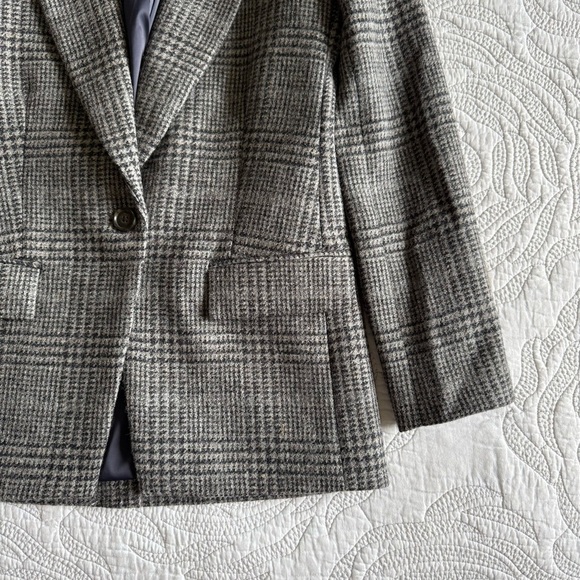 J. Crew - Willa Blazer in Houndstooth Wool - Gray Multi - Picture 5 of 14